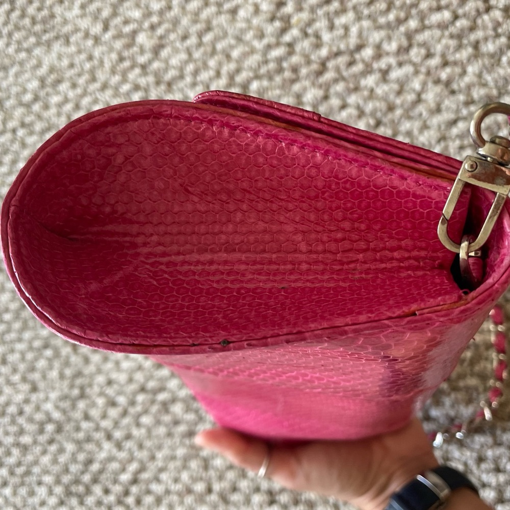 100% Original Python Leather Clutch - image 8